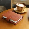 Moterm Full Grein Vegetable Burned Leather Original A6 Plus Capa para A6 Stalogy Planner Planner Organizer Agenda Journal Diário 240410