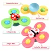 Banyo Oyuncaklar 3 PCS Emme Kupası Fidget Spinner Oyuncak Çocuklar İçin Bebek Duyusal Rölyef Stres Eğitim Banyosu Oyuncaklar Bebek Oyunları Dönen Çıngırak Hediye 240413