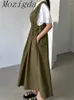 Lässige Kleider Sommer ärmellose Baumwollkleidung Frauen Korea Chic Maxi Vintage Lose Office Ladies Mode Taille Slim Vestidos