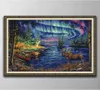 Northern lights Handmade Cross Stitch Craft Tools Embroidery Needlework sets counted print on canvas DMC 14CT 11CT Home decor pain3618490