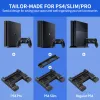 Stands för PS4/PS4 Slim/PS4 Pro Vertikal stativ LED -kylfläkt Dual Controller Charger Charger Station för Sony PlayStation 4 Cooler