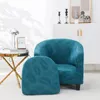 Stoelbedekkingen Club Slipcover stretch tub fauteuil Jacquard ronde vat bank voor woonkamer