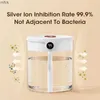 Humidifiers Double Nozzle Air Humidifier With LED Display Humidity With Night Light Double Nozzle Aroma Oil Diffuser For Home