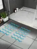 Mattes de bain Strong Adhesive Bathtub Bathtub Stairs Peva Anti-Skid Strips Texture Diamond Texture Séplet Imperpose 24 Feuilles 24 Feuilles