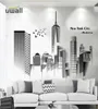 PVC Nortic City Wall Stickers Heminredning vardagsrum sovrum bakgrund väggdekoration självhäftande rum dekor klistermärke 2109298347774