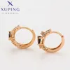 Hoop Ohrringe Xuping Schmuck modische exquisite einfache goldene Farbe Piering für Frauen Damen Weihnachtsfeier Geschenke x000664575