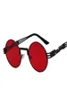 Круглые солнцезащитные очки готические солнцезащитные очки для стимпанк мужчины Женщины металлические аресты с оттенками дизайнерские очки солнце