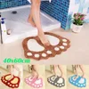 Bath Mats 80 60cm Mini Microfiber Toilet Memory Foam Bathroom Rug Pad Carpets Doormat Floor Mat Absorbent Foot 1Pc