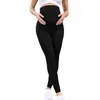 Women Leggings MADERNITES Yogabroek Hoge taille zwangerschap Skinny kleding met buiksteun gebreide Leggins Body Shaper broek