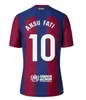 23 24 25 25 Koszulki piłkarskie Lewandowski Gavi Camiseta de futbol Pedri Ferran 2024 Barca Ansu Fati Raphinha Football Shirt Men Kit Kids Fan Fan Player