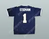 CUSTOM ANY Name Number Mens Youth/Kids Jarrett Stidham 1 Stephenville High School Yellow Jackets Navy Blue Football Jersey Top Stitched S-6XL