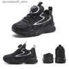 Sneakers Auto Shoelace Sports Shoes for Children Light Running Boys and Girls Sports Walking Casual Shoes For Black Children Lazy Adults Locked Shoelaces Q240413