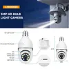 Câmeras IP Câmeras 360 Wireless Camera Outdoor/Indoor Full HD com visão noturna colorida Detecção de movimento de áudio bidirecional Compatível com Alexa 24413