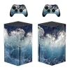 Stickers marmeren stenen stijl huidsticker sticker cover voor xbox -serie x console en 2 controllers xbox -serie x huidsticker vinyl