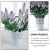 Vasos 2 PCs Tin Flower Bucket Pot Vasão Estimulação Decoração Floral Ornamento Retro Retro Flowerpot Velas e Stands