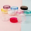 Bouteilles de rangement 35/70 / 105pcs Récipient vide Pot Round Tiny Bottle 3G For Up Up Feed Shadow Nail Powder Plastic Cosmetic Lip Cream Jar