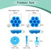 Baking Moulds 7 Holes Ice Cream Pops Mold Silicone Ball Maker Popsicles Molds Baby Fruit Shake Home Kitchen Accessories Tools
