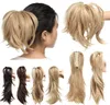 12quot Hair Piece Claw On Ponytail Synthetic Hair Clip In Hair Extensions Hairpiece Pony Tail Bendable For Women4921491