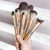 Shadow 12pcs Champaign Gold Makeup Brushs Set Power Foundation Contour Honeshadow Lip Brush Brush Strumento di bellezza cosmetica professionale