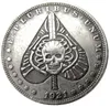 HB56 Hobo Morgan Dollar Skull Sombie Skeleton Copy Coins Монуты латун