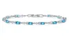 Bedelarmbanden mode eenvoudige stijl vrouw zeeblauw multicolor stenen trend persoonlijkheid creatieve armband cadeau in hetzezee prachtige 3032675