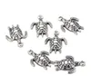 100pcslot 2317mm antik silverlegering sköldpadda charms hänge för smycken som gör metall djurhänge för DIY fynd4834275