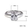 Vintage Oval Cut 3ct Lab Diamond Promise Ring Engagement Wedding Band Rings For Women Sieraden