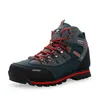 Fitness Shoes Genuine Leather Men's Hiking Men High-top Waterproof Mountain Sneakers Outdoor Climbing Sports Male Off-road Boots