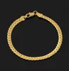 Unisex Men039s Punk Gold Bracelet Chain Wristband Bangle Hip Hop Jewelry Hand Charm Accessories for Men299t9008984