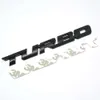 Nouveau nouveau style voiture turbo boost chargement boosting metal chrome zinc alliage 3d emblème badge autocollant auto accessoire