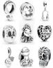 925 Silver Fit Charm 925 Bracelet Rabbit Be Happly Sheep Skull Clover DIY charms set Pendant DIY Fine Beads Jewelry7718439