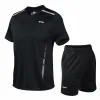 Наборы 2020 Quick Dry Sports Suits Костюмы мужская бега по тренажерному зале Fitness Fitness Summer Men Football Set Uniforms Sportswear
