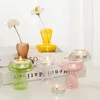 Kaarsenhouders champignon glazen kandelaar transparante bloem vaas ins hydroponische vazen voor planten thuis slaapkamer bureaubladdecor