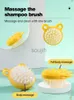 Verktygstillbehör Badmassage Comb Round Scalp Massager Unfading Plastic Bathing Hair Tool Head Skin Shampoo Brush Badrumsprodukt 240415