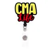 10 pcs/lot Wholesale Hospital Accessories RN CNA CMA LAB Life Acrylic Plastic Medical Healthcare Nurse Badge Reel