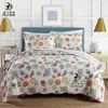 Bedding Sets Style Western 3pcs Algodão puro Conjunto de impressão de ar -condicionado duplo macio para sofá a cama de cobertor de viagem