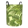 Sacs à linge panier pliable pour vêtements sales feuille verte de palmier illustration rangement Hamper Kids Baby Home Organiateur