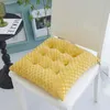 Pillow Embossed Crystal Velvet High Elasticity Chair Seat Solid Color Pad Backrest Soft Plush Anti-slip Strap Square Mat