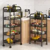 Kitchen Storage SH 2024 Year AOLIVIYA Rack Floor-to-ceiling Multi-functional Household Trolley Bathroom Vegetable Baske