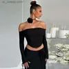 Vestidos casuais básicos Taruxy Flor Bodycon Skirt Skets Women Women Sexy Sexy Backless Lace Up Tops Party Womens Vestido Elegante 2 Peças Ternos femininos Roupas 1 T240415