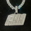 Sale Hot Hip Hop Bijoux Sterling Sier Gold Plated VVS Moisanite Diamond Custom Iced Out Pendants