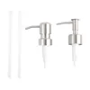 Liquid Soap Dispenser 2 PCS Metal Spray Bottle Lotion Pump Stainless Steel Replacement Dispensers