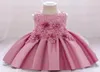 Girl039S -jurken 2021 Kinderkleding 1e verjaardag jurk voor babymeisje doopbloemprinses eerste ceremonie feestvestido 15 2025774