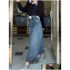 Юбки S-XL BALL Вырастут длинная джинсовая юбка в корейском стиле высокая талия A Line Midi Women Jeans 760003 230505 Drop Delivery Dhzrm