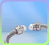 zilveren koppel Bangle ketting dy sieraden Bracelet Sliver heren dames platina parelhoofd mode veelzijdige armbanden juwelier4317263903850
