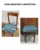 Chair Covers Vintage Wooden Planks Texture Seat Cushion Stretch Dining 2pcs Cover Slipcovers For Home El Banquet Living Room