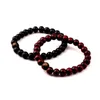 Novos joalherias de miçangas pretas Bracelets de contas de madeira marrom preto Buda de sândalo Buda Buda Meditação Hip Hop Drop Delivery Dhmel
