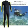 Women's Swimwear Neoprene Diving Surfing Clothes Cold Proof Unisex Suit Warm With Zipper Elastic Anti-scratch Outdoor Accessories