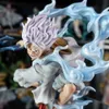 Comics Heroes One Piece Anime Lightning Luffy Gear 5 Figurine Sun God Nikka Scat Scène 19cm PVC Figures d'action Adult Model Toys for Boys 240413