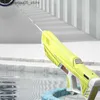 Sable Play Water Fun Toys Gun Electric Automatic Induction Absorbing Super Blaster Burst Watergun pour les enfants Summer Beach Amusement 240307 Q240413